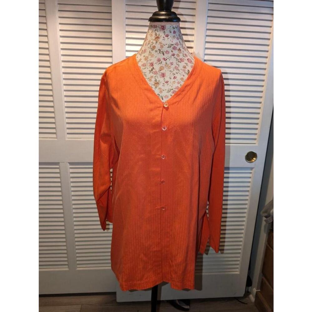 NWT Vintage M.J. Carroll silk blouse